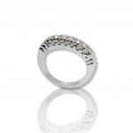 White gold eternity ring k18 with 7 diamonds (code T2195)